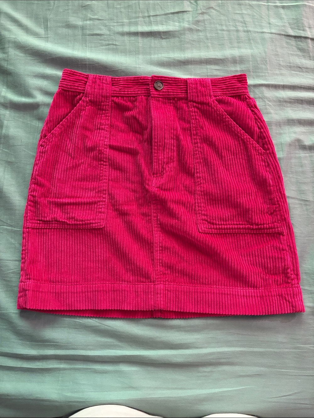 GAP fuchsia pink 100% cotton corduroy skirt